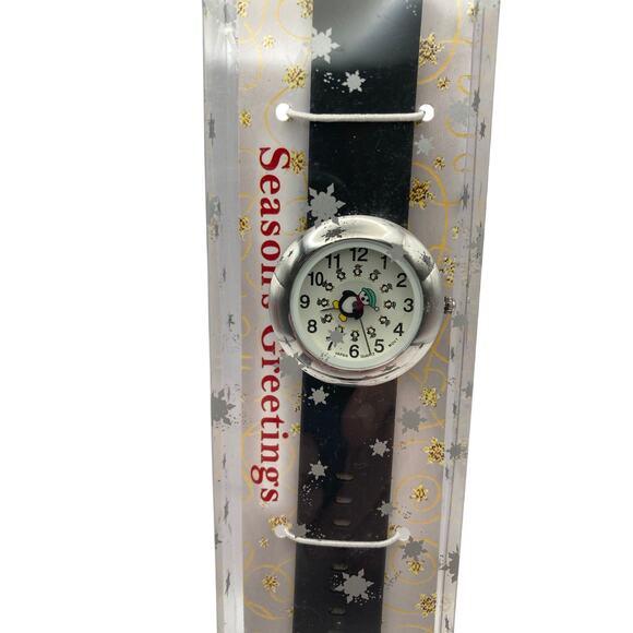 Holiday Analog Quartz Movement Penguin Second Hand Watch w/ New Battery/ Band - Picture 2 of 8